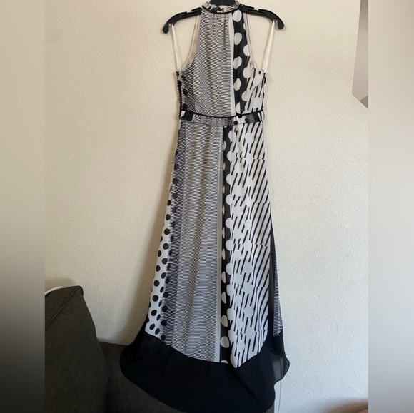 Anthropologie MAEVE high to low black and white dress (Size 4) 🖤👗🤍 NWOT - Picture 13 of 16